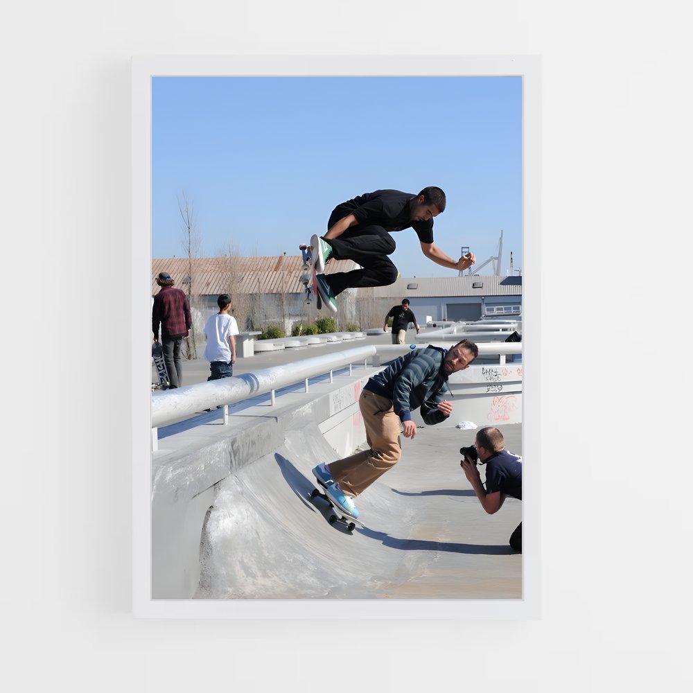 Poster Tricks d'Éric – affiche Skateboard (vue 3)